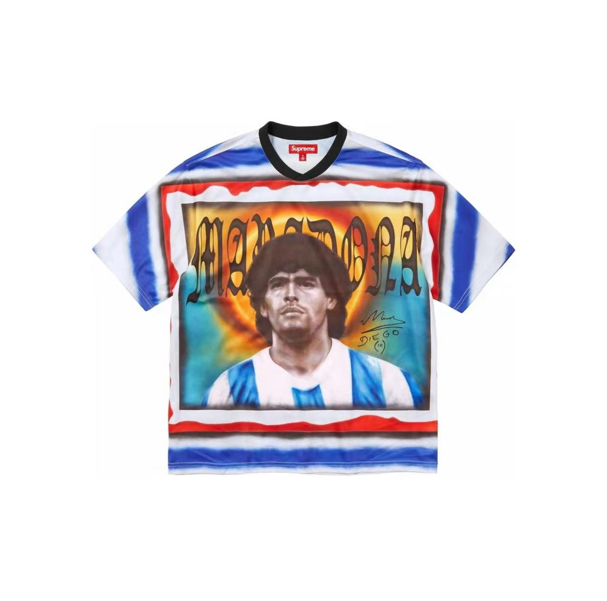 スケートボード Supreme Maradona Soccer Jersey \"Multicol Supreme Maradona Soccer Jersey Multicolor Size S-XXL | eBay