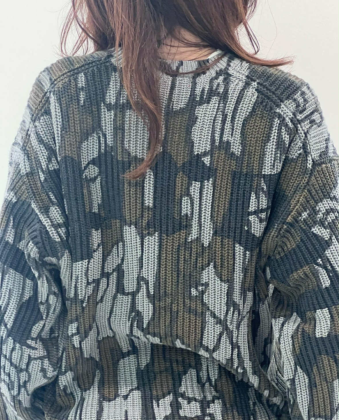 Supreme Old English Printed Sweater Mossy Oak Trebark Camo