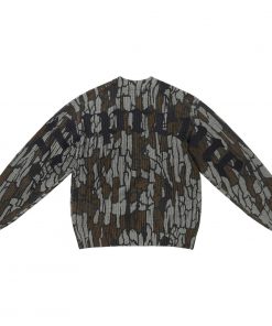 Supreme Old English Printed Sweater Mossy Oak Trebark Camo
